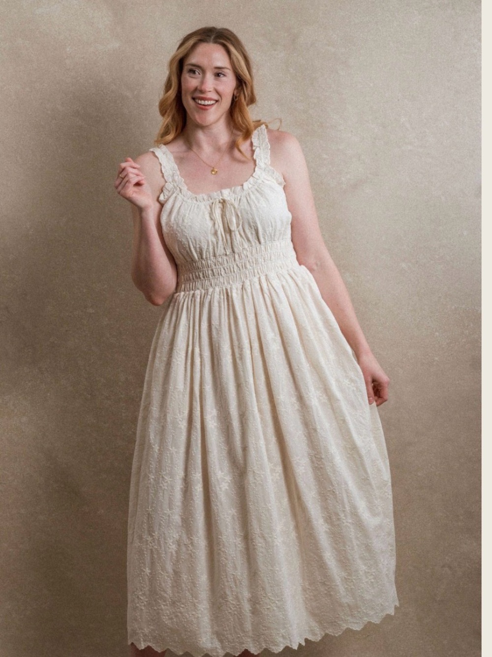 Neuflora Tuscany Dress- Vintage cream